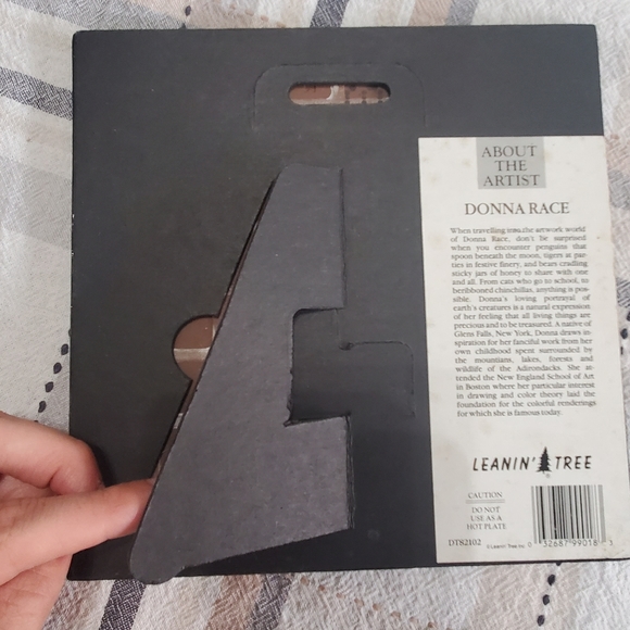 Vintage Christmas Cat Tile Decoration - Picture 8 of 8